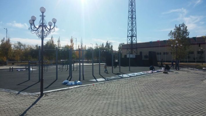 Поставка оборудования для скейт-парка, паркура и воркаута в г. Кызылорда