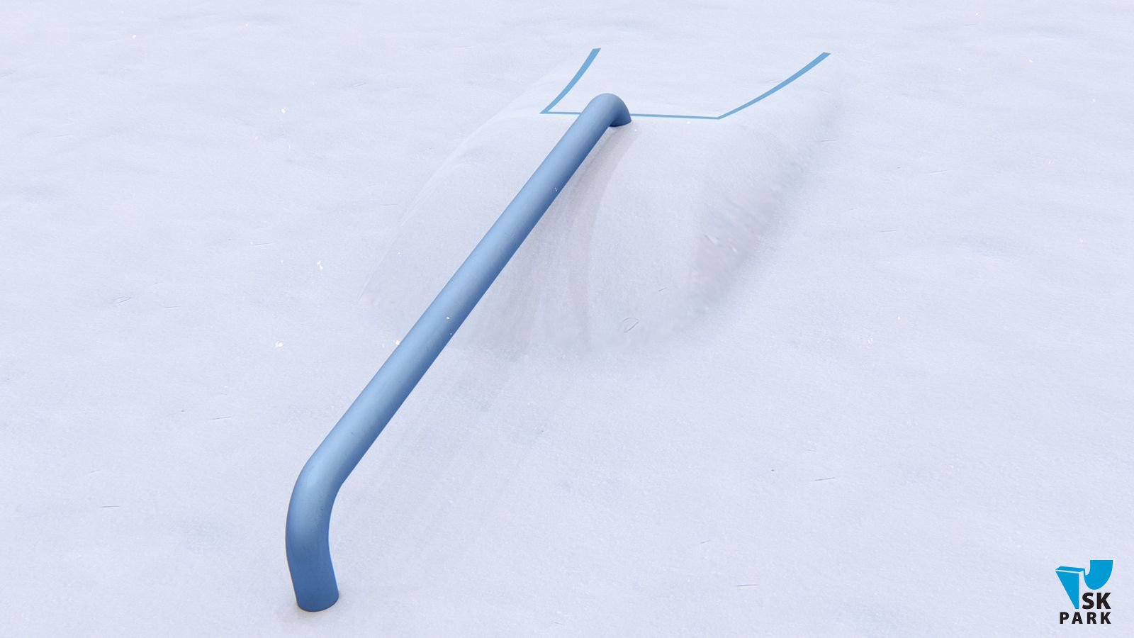 Straight park rail