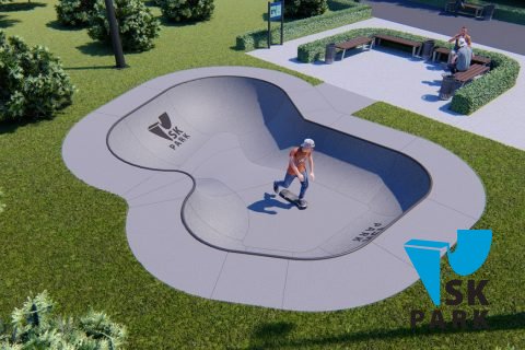 Фото Проект бетонного разноуровневого боула SKBB-04