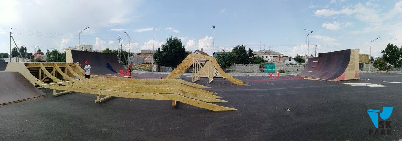 Монтаж скейт парка в г.Саки